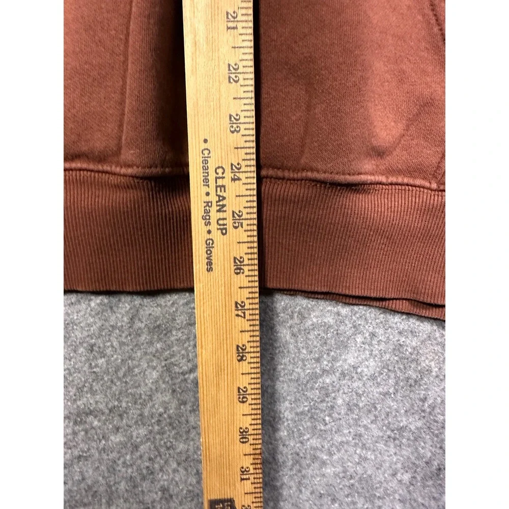 The North Face Mens Large Clay Brown Fleece Pullover Hoodie Logo Sweatshirt‎